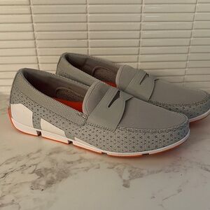 Swims Gray and Orange penny Loafers